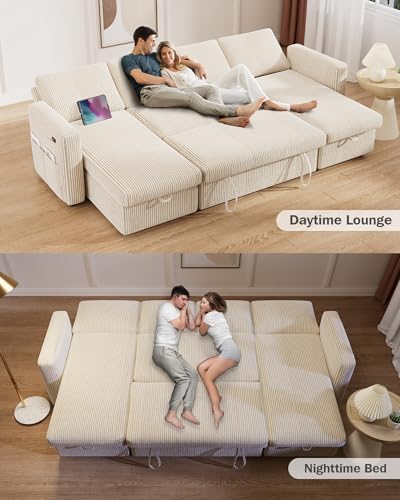 Vipbear 104" Sectional Sleeper Sofa Bed - Image 6