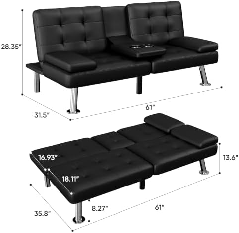 Flamaker Futon Sofa Bed - Image 3