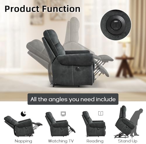 EBELLO 3 Pieces Reclining Couch Furniture Set - Image 6