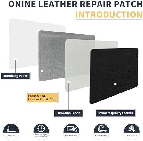 ONine Leather Repair Patch，Leather Repair Tape, 16 x 48 inches Leather Repair - Image 3