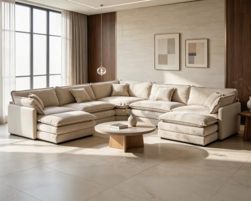 Tmsan Oversized Cloud Modular Sectional Sofa Couch Set by TmsanHomeKitchen