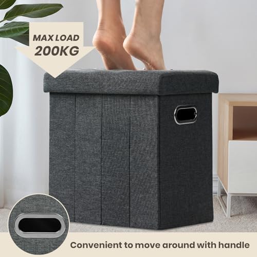 COSYLAND Collapsible Fabric Ottoman Footrest - Image 4