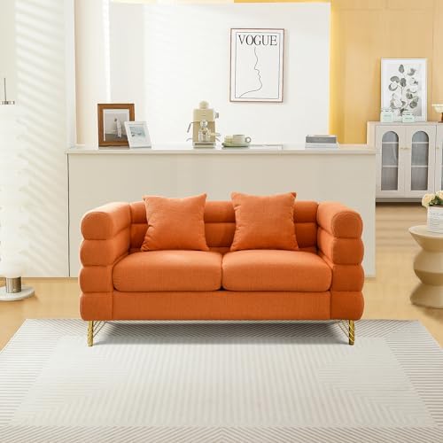 mikibama Modern Teddy Loveseat Sofa, 60 Inch Sectional Sofa Couch, Luxury 2 - Image 3