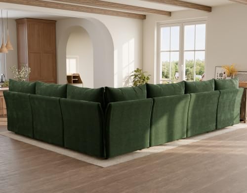 ABCASA 135.5" Modular Sectional Sofa, Oversized U Shaped Convertible Couch - Image 5