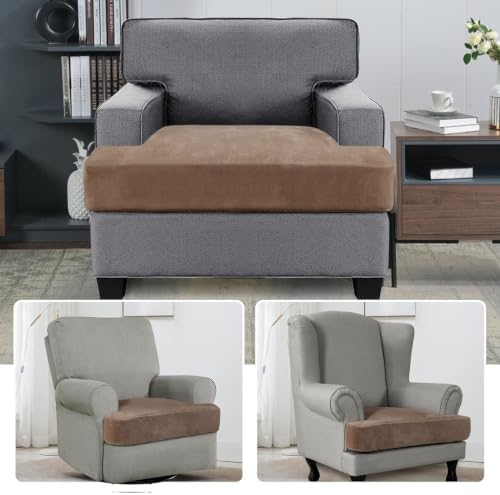 H.VERSAILTEX Stretch Velvet T Cushion Chair Covers - Image 2