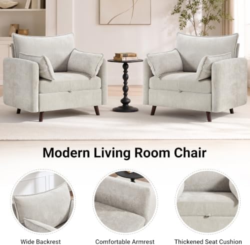 Set of 2 Oversized Accent Chair - Image 4