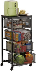 4-Tier Fruit Vegetable Storage Cart by FollowWithYociyogaTogether