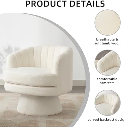 CANMOV Swivel Accent Chair - Image 4