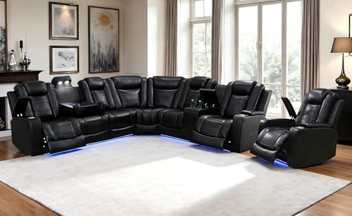 Power Reclining Sectional Sofa by LianHongDirect-Nervlox