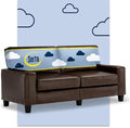 Serta Palisades 73" Track Arm Sofa, Durable Bonded Leather, Soft Pillow Back by Serta
