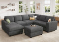 HONBAY Corduroy Sectional Couch by HONBAY