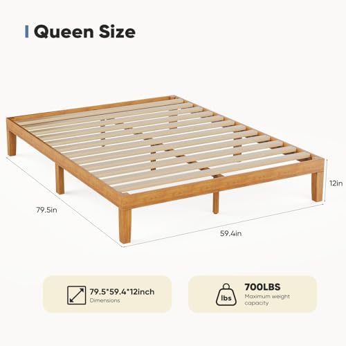 DUMOS Solid Wood Full Size Bed Frame - Image 2