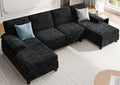Sectional Couches for Living Room, 106 in U Shaped Couch Soft Sectional Sofa by Meilocar