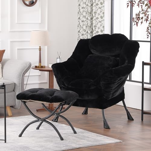 Lazy Chair with Ottoman, Comfy Reading Chair - Image 5