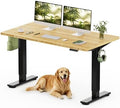 FLEXISPOT 55" x 28" Solid Bamboo Standing Desk by Unknown
