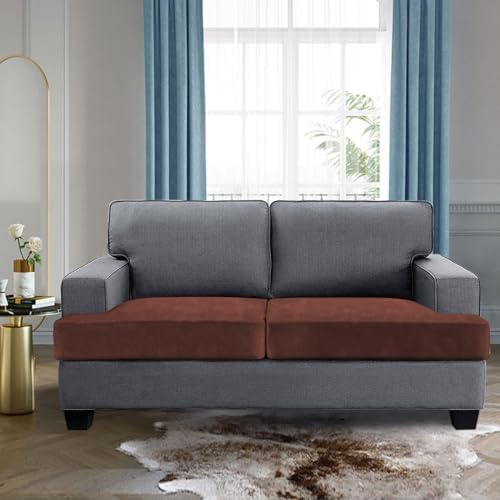 H.VERSAILTEX Stretch Velvet 2 Piece T Cushion Sofa Slipcovers - Image 2