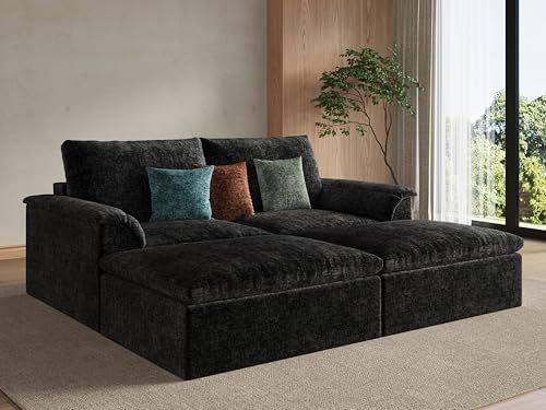 EASE MOOSE Boneless Sectional Couch, Cloud Sofa Bed by EASEMOOSE