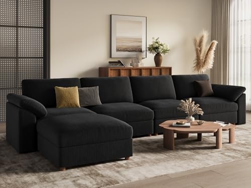 EASE MOOSE Oversized Sectional Modular Sofa, L Shape Sectional Cloud Sofa - Image 5