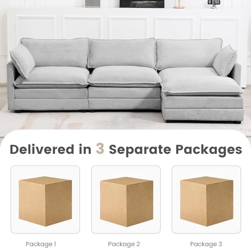 ROWHY 112'' Modular Sectional Cloud Couch - Image 4