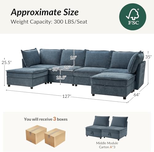HULALA HOME Modular Sectional Sofa - Image 2