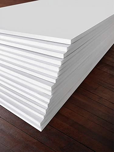 White Foam Board 22 x 28 x 3/16" (5mm) Inch, 15 Pack Acid-Free Foam Core Poster Board Sheets for Art, Crafts, Presentation, Vision Board, Signboard, and Party Decorations