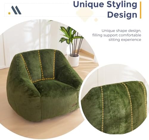 MAXYOYO Bean Bag Chair, Comfy Bean Bag Sofa - Image 5