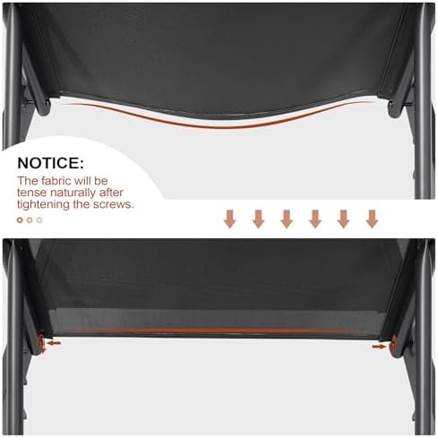 Crestlive Products Chaise Lounge Chair Outdoor Set of 2, Adjustable 5 Positions - Image 5