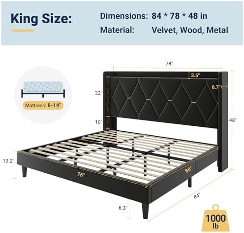 Allewie King Size Bed Frame - Image 2