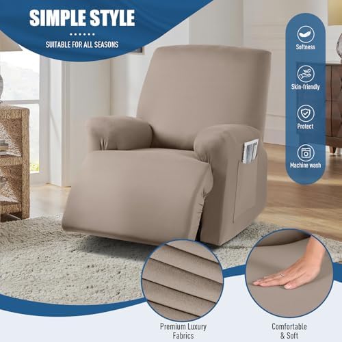 TAOCOCO Recliner Chair Covers 4-Pieces - Image 3