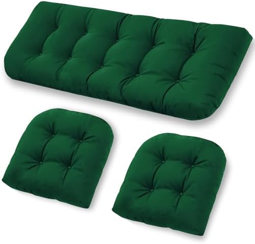 Outdoor Chair Cushions, Patio Wicker Furniture Seat Pads, Waterproof by Unknown