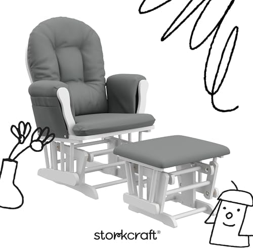 Storkcraft Premium Hoop Glider & Ottoman - Image 3