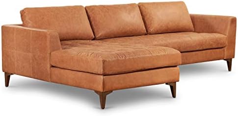 POLY & BARK Calle Left-Facing Sectional Sofa, Full-Grain Pure-Aniline Italian - Image 3