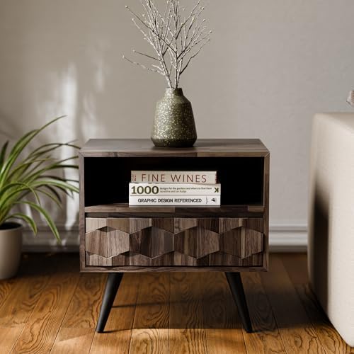 Bme Georgina Solid Wood Nightstand - Image 3