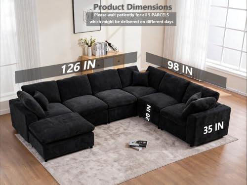 Cloud Couch Sectional for Living Room, Oversized Modular Sofa - Image 2
