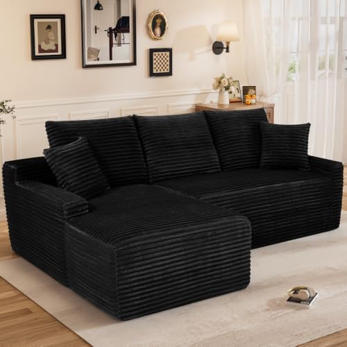 85" L Shaped Cloud Boneless Sectional Couches - Image 6