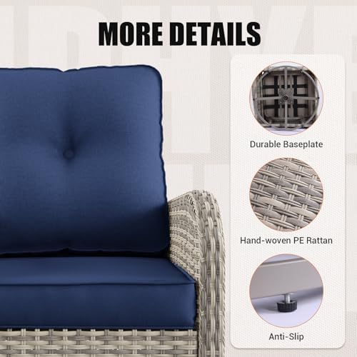 13Pcs Patio Rocking Swivel Chair - Image 4