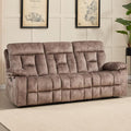 CANMOV 3 Seat Manual Recliner Sofa, Modern Reclining Sofa by CANMOV