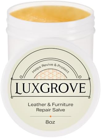 LUXGROVE® Wood & Leather Furniture Repair Salve, Conditioning Balm by LUXGROVE