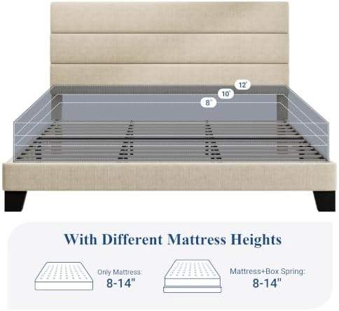Allewie Cal King Size Platform Bed Frame - Image 7