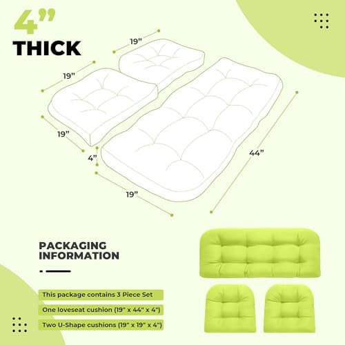 DANGHOOGY Wicker Chair Cushions - Image 2