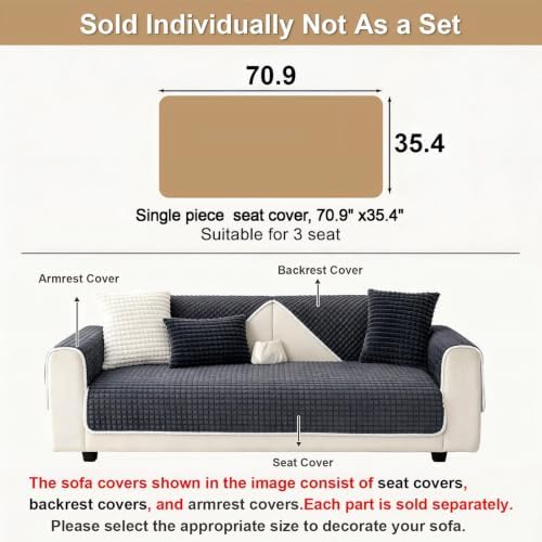 Soft Velvet Fuzzy Couch Covers Washable - Image 4