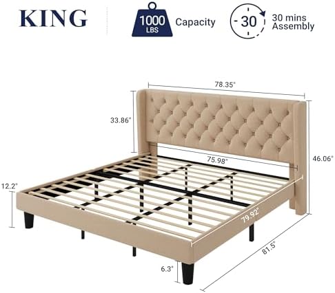 Allewie King Size Bed Frame - Image 2