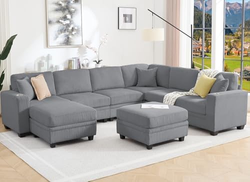 127" Modular Sectional Couch by Enjoyacomfortablehomelife