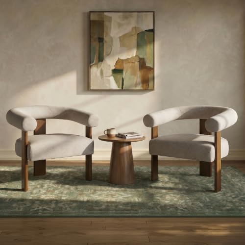 VKNOW Barrel Accent Chair, Vanity Chair - Image 3