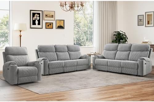 HAOMARKETS 3-Piece Power Recliner Sofa Set by HAOMARKETS