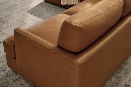 Valencia Serena 108" Full Leather Sofa Sectional Couch, Left Bumper - Image 5