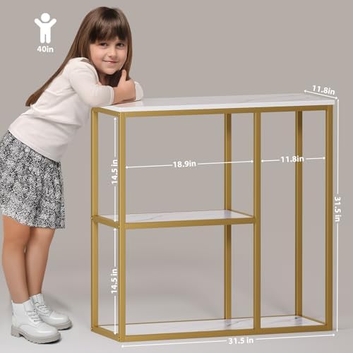 WOHOMO 31.5 in Entryway Table Modern Sofa Table - Image 2