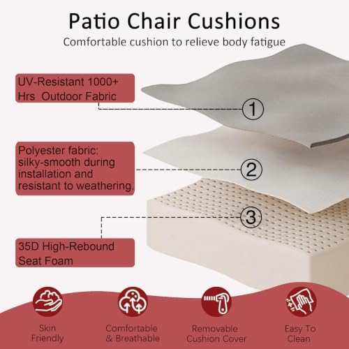 COZYVIDA Patio Seat Cushions - Image 6
