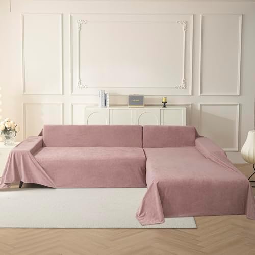 MYSKY HOME Pink Sofa Cover Couch Covers - Image 6