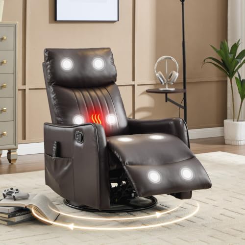 Manual Swivel Rocker Recliner Chair by EZZUP